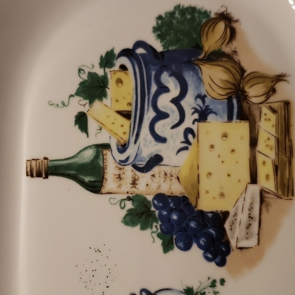 Vintage Kahla German Democratic Republic Cheese Plates Dishes 13"l x 8"w - Picture 3 of 9